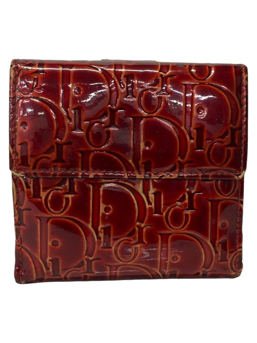 Dior Snap Wallet Ultimate Bordeaux Embossed Leather